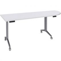 Table Idora 200x80 cm angle droit pied alu