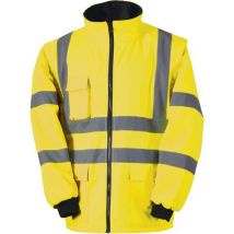 Signaalvest Weerbestendig Pu-gecoat Polyester Geel Xl, - Singer Safety