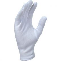 Gants en coton interlock blanchi avec ourlet - Version légère - Singer