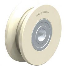 Roue à double boudin en polyamide moulé
