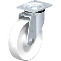 Roulette pivotante acier - roue en polyamide