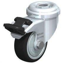 Roulette pivotante - bandage PU thermoplastique - corps PO