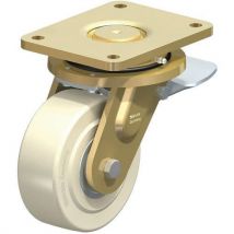 Roulette pivotante acier - roue en polyamide moulé