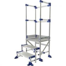 Aluminium platform MECA Modul - 3 relingen - Tubesca-Comabi