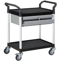 Servante 250 kg polypropylène 2 plateaux 680 x 450 mm - Stockman