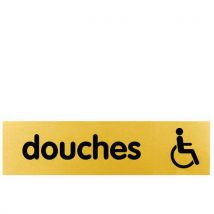 Plexiglas deurplaat - Douche voor mindervaliden - Goud/zilver - Novap