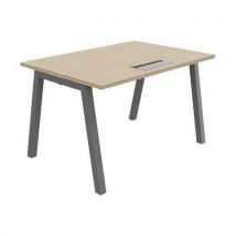 Bureau droit Partage profondeur 80 cm avec Top access