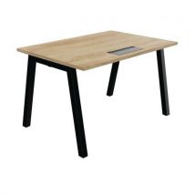 Bureau droit Partage profondeur 80 cm avec Top access