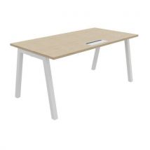 Bureau droit Partage profondeur 80 cm avec Top access