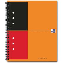 Notitieboek Spiraal A5 + 160p 80g Gelinieerd 6 Mm, - Oxford