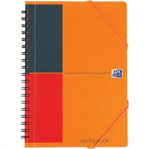 Schrijfblok meetingbook international spiraal B5 160p 80g gelijnd 6 mm