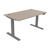 Hoog Bureau. Verstelbaar Éctr. Evo 140x80 Cm Klei/aluminium, - Buronomic