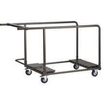 Chariot 8 tables rondes pliantes - Flexfurn