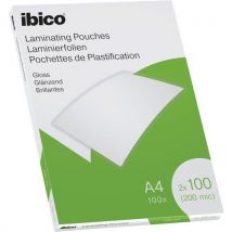 Pochettes plastification A4 Ibico brillantes, boite 100