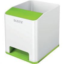 Leitz WOW Pennenhouder - Groen - 2 Vakken - Polystyreen - 10cm Hoogte - Ideaal voor Thuiswerken