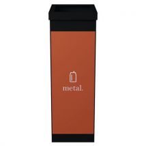 Corbeille de tri sélectif – Noir – 60 L - Paperflow