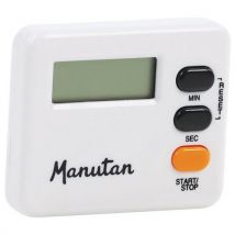 Manutan Expert - Timer Wit - 100 Min - Batterij Inclusief - Compact & Praktisch