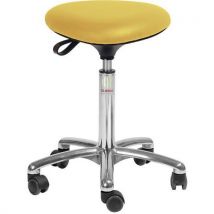 Tabouret alu50 medium assise Tria imitation cuir - Global Stole