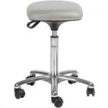 Tabouret alu50 medium Tetra imitation cuir - Global Stole