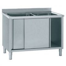 Spoelbak met muurplaat en onderkast - Tournus Equipement