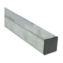 Poteau carré pour panneau signalisation acier galva 40x40 mm