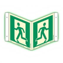 Bord fotoluminescerend - nooduitgang - Supernova+