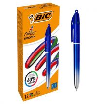 Balpen met 4 kleuren - Smooth - Zeer gladde inkt - BIC