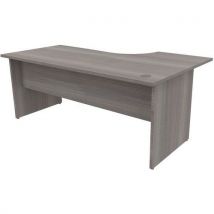 Bureau compact - Piétement panneau - Cèdre - Manutan