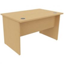 Bureau droit - Piétement panneau - Hêtre - Manutan