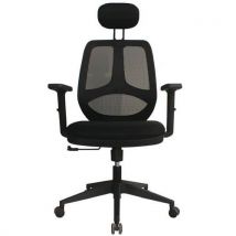 Manutan Expert - Bureaustoel Tria - Ergonomisch, Synchroon Mechanisme, 150kg Belasting, Zwart