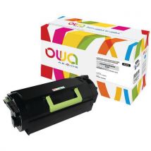 Toner laser noir reconditionné pour Lexmark MX711 - Owa