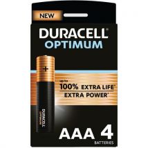 Alkalinebatterij Optimum AAA - 4 eenheden - Duracell