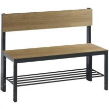 Banc bois avec dossier Basic Plus - avec et sans grille - CP