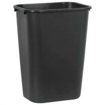 Rechthoekige container zwart - 39 l - Rubbermaid