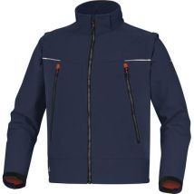 Delta Plus - Softshell Jas Orsa - Blauw/Oranje - Maat XL - Waterafstotend & Ademend