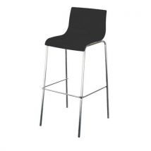Hoge kruk Harper - Set van 2 - Verchroomde voet - Meet by Paperflow