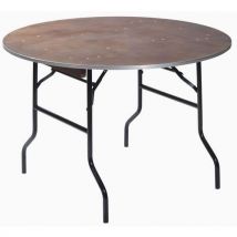 Table de banquet pliable en bois ronde - Veba