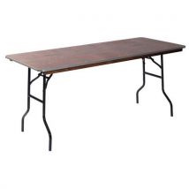Buffettafel hout inklapbaar, rechthoekig 220x76 cm - Veba