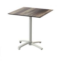 X Cross bistrotafel met beige onderstel + HPL-blad - Veba