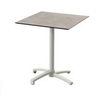 Bistrotafel X Cross met beige onderstel + HPL-blad - Veba