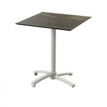X Cross bistrotafel met beige onderstel + HPL-blad - Veba