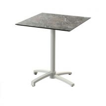 Bistrotafel X Cross met beige onderstel + HPL-blad - Veba