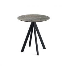 Infinity ronde bistrotafel - zwart onderstel + HPL-blad - Veba