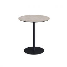 Urban ronde bistrotafel met zwart onderstel + HPL-blad - Veba