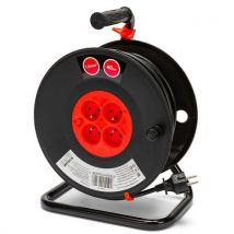 Kabelhaspel voor doe-het-zelf, 4 stopcontact, H05VV-F3G1,5 mm², Velamp