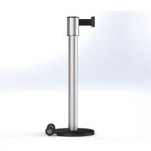 Poteau Storetrac anodisé sangle 6 m - avec roulette - Beltrac