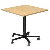 Table de réunion carrée 80x80cm réglable en hauteur - Hammerbacher