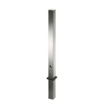 Poteau inox 70x70 mm tête plate - Croso