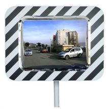 Miroir routier conforme voie publique Zebrix en Ecochok 90°- Kaptorama