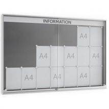 Vitrine - Premium TN - Wandmodel - Aluminium - WSM